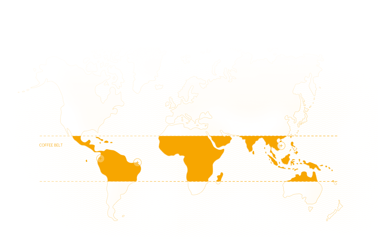 World map orange